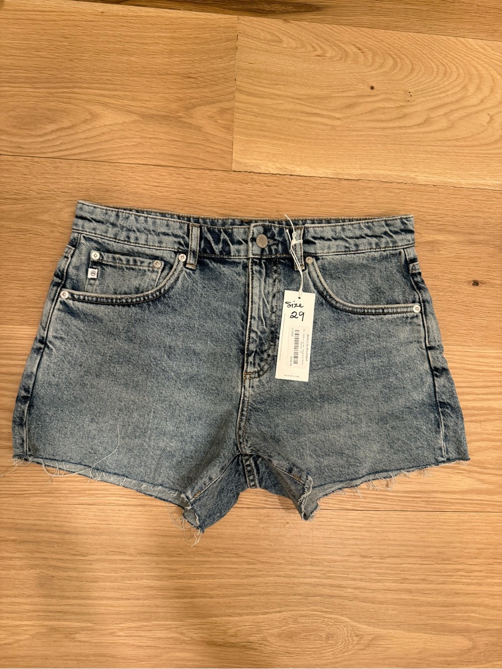 AG sz 29 Hailey cut off boyfriend denim shorts